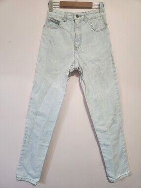 Vintage 80s Guess Georges Marciano Light Wash High Rise Mom Jeans Frayed USA